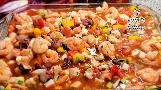 CÓMO HACER UN BUEN CEVICHE DE CAMARONES PARA EL VERANO 🦐☀️💥 [upl. by Anazraf]