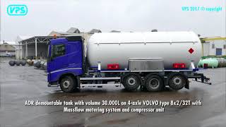 ADR demountable tank with volume 30000L on 4axle VOLVO type 8x2GVW32T [upl. by Westbrook33]