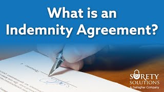 What is an Indemnity Agreement [upl. by Dibrin]