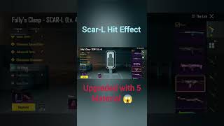 Follys Clasp SCARL HIT EFFECT LEVEL 5 UPGRADE pubgshorts [upl. by Ardnoik124]