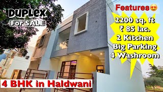 4 BHK Villa in HALDWANI🏡2200 Sq Ft Property for SALE😍 2 Modular Kitchen  Big Parking [upl. by Betteanne]