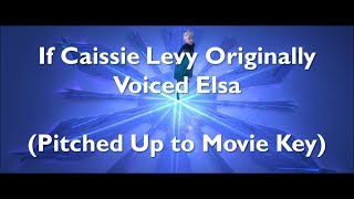 If Caissie Levy Originally Voiced Elsa Pitched Up to Movie Key [upl. by Rita624]