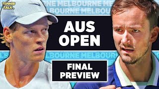 Sinner vs Medvedev  Australian Open 2024 Final  Tennis Prediction [upl. by Linehan]