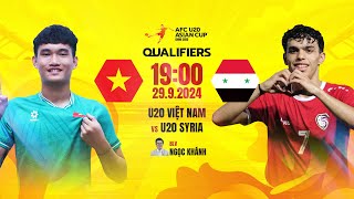 🔴TRỰC TIẾP U20 VIỆT NAM  U20 SYRIA  VÒNG LOẠI U20 CHÂU Á 2025 [upl. by Mccomb]