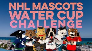 NHL Mascots Take the Water Cup Challenge [upl. by Broek717]