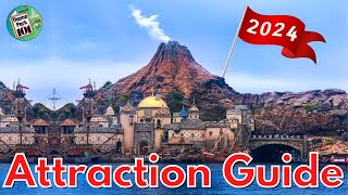 Tokyo DisneySea ATTRACTION GUIDE  SPRING 2024  All Rides amp Shows  Tokyo Disney Resort JAPAN [upl. by Auginahs]