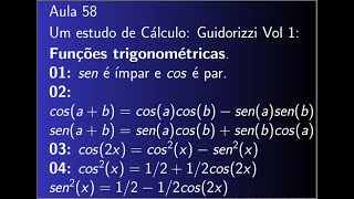 Cálculo diferencial e Integral Aula 58 [upl. by Liederman]