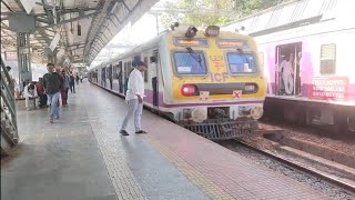 Mumbai CSMT local train video live in the railway station video  Mumbai slow local train csmt video [upl. by Annunciata]