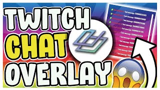 HOW TO GET YOUR CHAT TO OVERLAY ON YOUR STREAM  Overlay Expert [upl. by Jurdi]