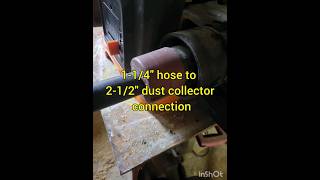 Saw dust collection hose adapter Fit small hose shop vac to large tool connection 114quot to 212quot [upl. by Asli]