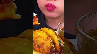 EATING CHEESY BIRRIA TACOS DIPPED IN CONSOME  ASMR Phan [upl. by Czarra950]