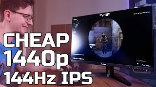 ViewSonic VX27052KPMHD Review  1440p 144Hz IPS Budget Gaming Monitor [upl. by Stacy]