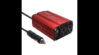 Review Leadchuang Car Power Inverter 400W Auto Inverter DC 12 volt to 110v [upl. by Gnov]