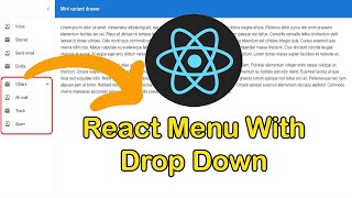 How to Create React Sidebar with Dropdown Menu Tutorial in Hindi Using MUI [upl. by Aneeram]