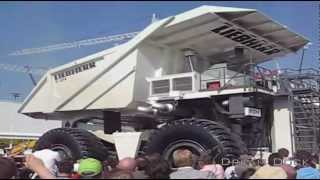 Extreme mining truck LIEBHERR TI 274 firing  Bauma Munich [upl. by Eninaej]