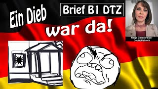 Brief B1 DTZ Schadensmeldung Brief an die Versicherung [upl. by Arvell]