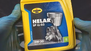 Kroon oil Helar SP LL03 5W30 What does the original engine oil look like [upl. by Burg]