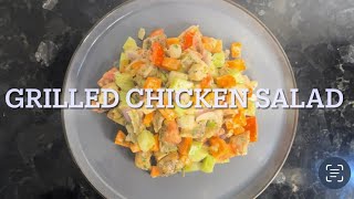 Never thought this grilled chicken salad will be that tasty  How to  Healthy salad [upl. by Auehsoj692]