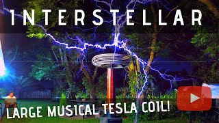 Interstellar Main Theme on Large Singing Tesla Coil Cover [upl. by Eskil188]