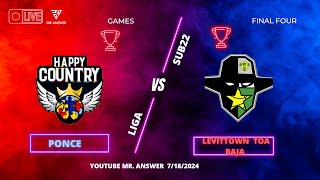 🏀 🎙️🎥🥷 finalfour Levittown Toa Baja recibe a Happy Country [upl. by Yramanna316]