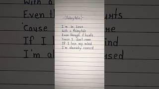 Fairytale  Alexander Rybak Lyrics All Time D Lyrics shorts lyrics [upl. by Retla]