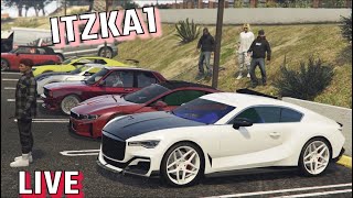 GTA 5 CAR MEET LIVE PS5  TAKEOVERS [upl. by Merl]