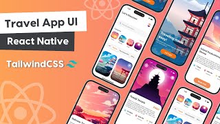 🔴 Travel App UI  React Native Tutorial  React Native Projects [upl. by Hsilgne625]