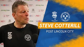 Post Lincoln City  Steve Cotterill [upl. by Pavyer]