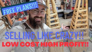 Beginner Woodworking Project that Sells Easy Woodworking Project That Sells PT 2 [upl. by Novick]