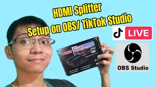 How to use HDMI Splitter Stream on Tiktok Live Studio [upl. by Domonic114]