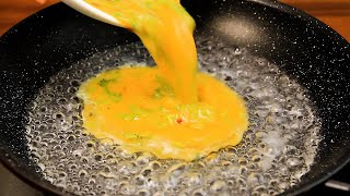 Pour the egg mixture into the boiling water and you will be amazed at the results [upl. by Ayvid]