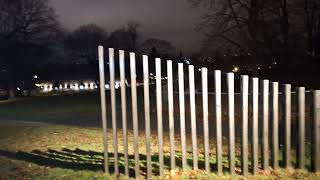 Walking tour to Tøyen Park and Tøyen badet Oslo at night [upl. by Ahseei709]