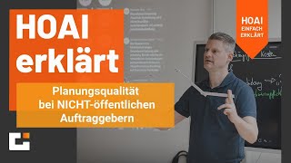 HOAI erklärt Die Planungsqualität bei privatgewerblichen Auftraggebern [upl. by Asirahc]