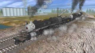 Paulz Trainz US ATSF 3000 210102 Triple Header [upl. by Amaty]