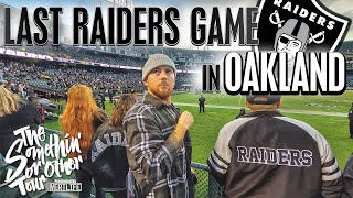 Last RAIDERS Game In OAKLAND 🏈 [upl. by Gypsie]