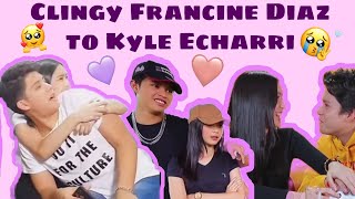 Clingy Francine Diaz to Kyle Echarri💜 KyCine [upl. by Pedrick710]