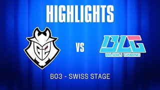 G2 VS BLG BO3  GAME 2  HIGHLIGHT  SWISS STAGE WORLDS 2024 [upl. by Hedvige]