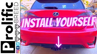 HOW TO INSTALL HITCH ON LEXUS CT200H [upl. by Veta375]