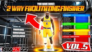 BEST 2WAY FACILITATING FINISHER SF BUILD ON NBA 2K22 CURRENT GEN RARE BUILD SERIES VOL 5 [upl. by Tayler]