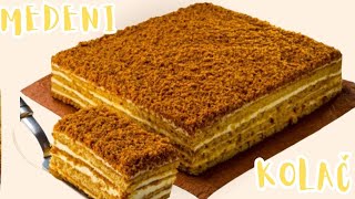 MEDENI KOLAČ🍯 MEDENA TORTA za 10 minuta 🍰 SAVRŠENA TORTA HIT [upl. by Oler499]