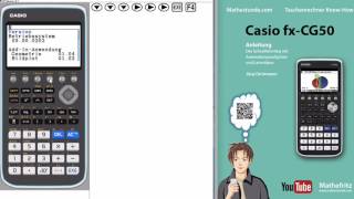 Casio fxCG50 Seite 5  Systemeinstellungen und Gradmaß Bogenmaß mit dem Casio fxCG50 [upl. by Stewardson]