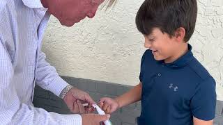 Finger Prick A 10year Old Feels No Needle Pain with Digivibe  Suthe Dermal pediatrics [upl. by Hakvir]