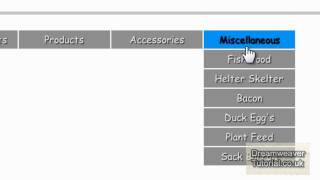 CSS Horizontal Drop Down Menu  2 of 2 [upl. by Wauters]