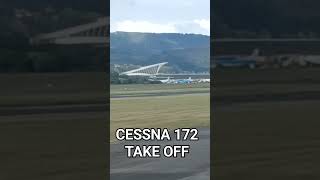 CESSNA 172 TAKE OFF avion avioneta plane cessna airbus boeing aviation [upl. by Kerrie449]