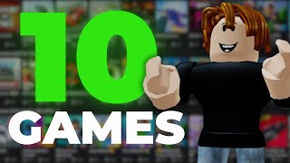 Top 10 Fun Roblox Games That You NEED To Play [upl. by Skrap284]