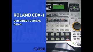 Roland CDX1 DVD Video Tutorial Demo Review Help [upl. by Ical]