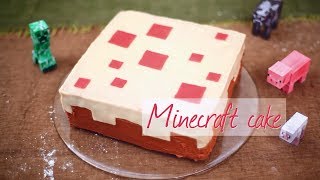 How to make a real Minecraft cake [upl. by Adnuhser]