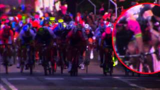 Alberto Contadors Giro dItalia stage 6 crash [upl. by Emya]