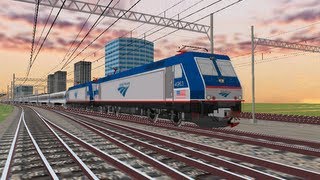 OpenBVE HD EXCLUSIVE Amtrak ALP46 and ALP46A Expansion Pack Bombardier Horizon Consists [upl. by Gaspard389]