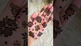 bridal mehndi design mehndi shorts shortsfeed latest mehndi design simple mehndi love [upl. by Lebyram]